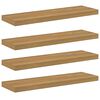 vidaXL Sienas plaukts Pie sienas 4 gab. Brūna 90 x 23,5 x 3,8 cm