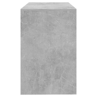vidaXL rakstāmgalds, 101x50x76,5 cm, skaidu plāksne, betona pelēks