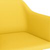 vidaXL &scaron;ūpuļkrēsls, dzeltens audums