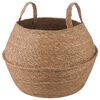 vidaXL Podu ar rokturiem Dabiska &Oslash; 45 x 36 cm 100% jūras zāle