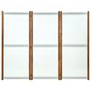 vidaXL 3-paneļu istabas aizslietnis, krēmbalts, 210x170 cm