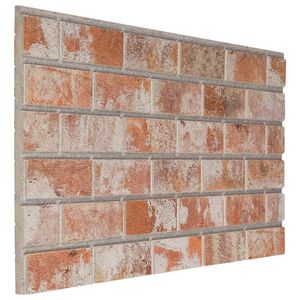 vidaXL Sienas paneļi 10 gab. 100 x 50 cm Oranža EPS putas