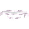 vidaXL gultas rāmis, balts, priedes masīvkoks, 160x200 cm