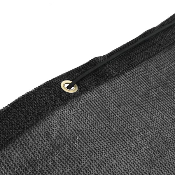 vidaXL piekabes tīkls, HDPE, 3x5 m, melns