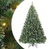 vidaXL Mākslīgā Ziemassvētku eglīte su 300 LED Zaļa 210 cm PE un PVC