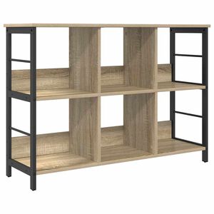 vidaXL Grāmatu plaukts 6 līmeņi 102 x 32 x 72,5 cm Inženierijas koks
