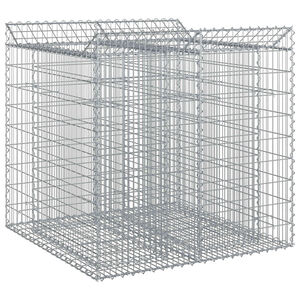 vidaXL Gabions pacelta gulta 2 gab. 100 x 100 x 100 cm Cinkota tērauda