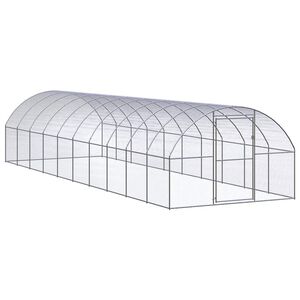 vidaXL vistu būris, 3x10x2 m, cinkots tērauds