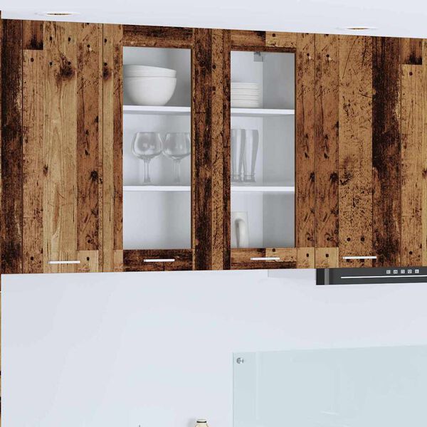 vidaXL Piekarams skapītis Vecs koks 80 x 31 x 80 cm Inženierijas koks