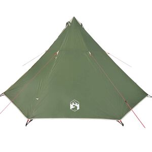 vidaXL ģimenes telts, tipi, 8 personām, zaļa, ūdensnecaurlaidīga