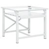 vidaXL veļasma&scaron;īnas statīvs ar izvelkamu plauktu, balts