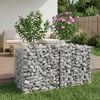 vidaXL Gabions pacelta gulta Sudraba 100 x 50 x 60 cm Cinkots tērauds