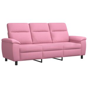 vidaXL Dīvāns Rozā 214 x 90 x 95 cm Audums