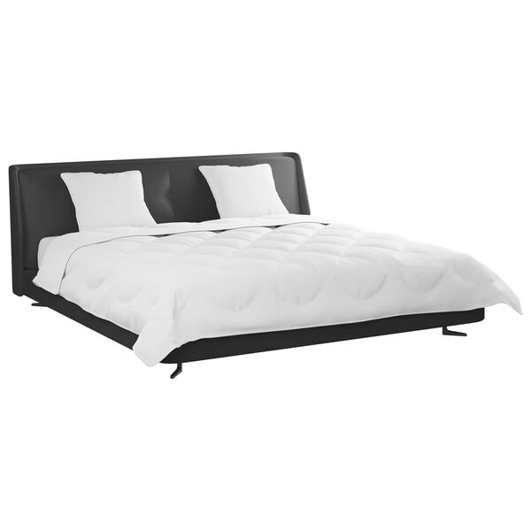 vidaXL Sega ar spilvenu 3 pcs Balts Mikro&scaron;ķiedra