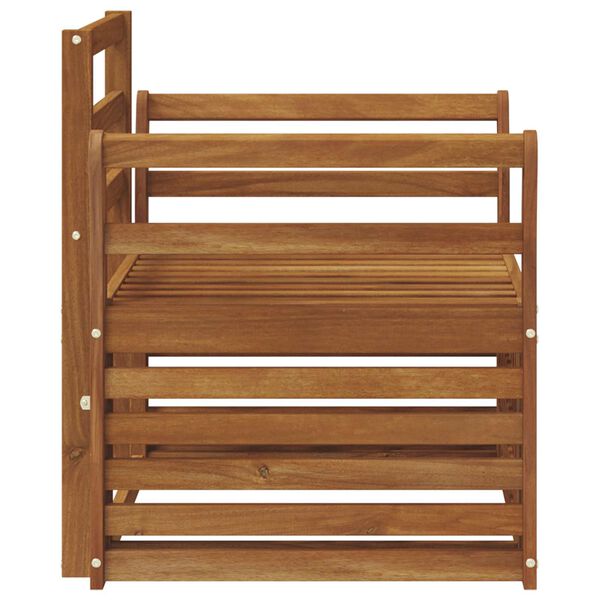 vidaXL Āra dīvānu komplekts Dabiska 75,5 x 63 x 73 cm