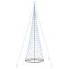vidaXL LED Ziemassvētku koks su 455 LED Zila 184.5 cm Metāla