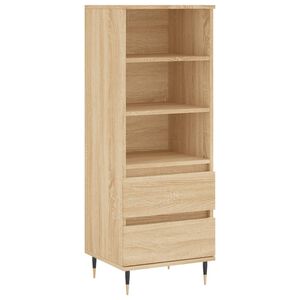 vidaXL augstais skapītis, ozola krāsa, 40x36x110 cm, inženierijas koks