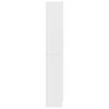 vidaXL vitrīna, balta, 82,5x30,5x185 cm, inženierijas koks
