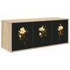 vidaXL Sienā montējams TV skapis BREMEN 102 x 33 x 40 cm Sonomas ozols
