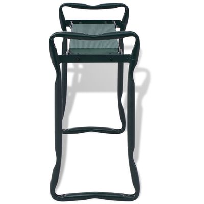 vidaXL Zaļi dārza soliņi tupēšanai/krēsli, 60x25x48 cm