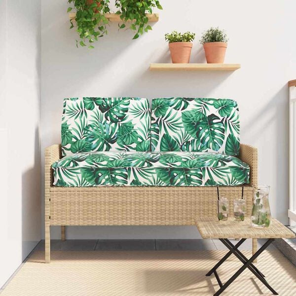 vidaXL Spilvenu komplekts Lapa 3 pcs Lapu raksts Oksforda audums