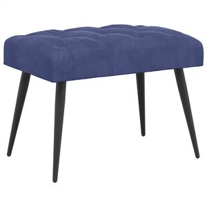 vidaXL Sols ar pogām Policijas zila 60 x 40 x 45 cm Samts