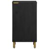 vidaXL kumode, melna, 40x33x75 cm, inženierijas koks