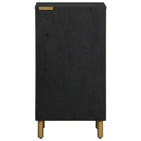 vidaXL kumode, melna, 40x33x75 cm, inženierijas koks