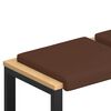 vidaXL Solspilvens 2 pcs Mākslīgā āda Brūna Dziļums 35 cm