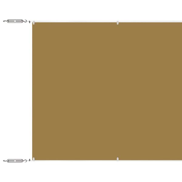 vidaXL vertikāla markīze, bē&scaron;a, 60x800 cm, Oksfordas audums