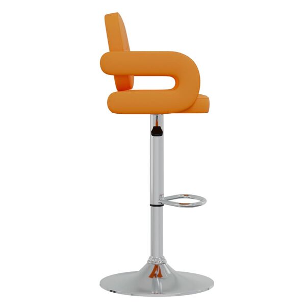 vidaXL bāra krēsls, oranža mākslīgā āda