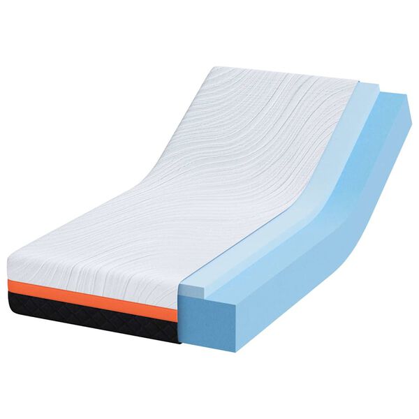 vidaXL Matracis Balts un melns 80 x 160 cm Žakarda audums