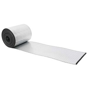 vidaxl Zāliena Apmale 10 m x 25 cm Cinkota tērauda Sudraba