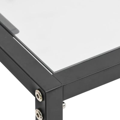vidaXL konsoles galdiņš, 180x35x75,5 cm, caurspīdīgs rūdīts stikls