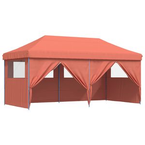vidaXL Balles telts 292 x 580 x 315 cm Sarkanbrūns Oksforda audums
