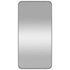vidaXL sienas spogulis, melns, 50x100 cm, taisnstūra