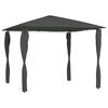 vidaXL dārza nojume ar stabu pārsegiem, 3x3x2,6 m, antracīta, 160 g/m&sup2;