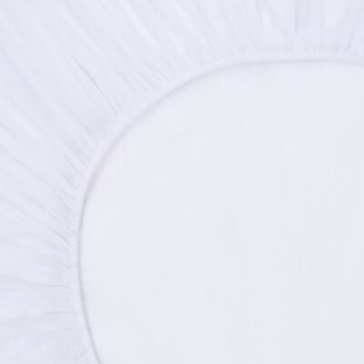 vidaXL palagi ar gumiju, 2 gab., 70x140 cm, balta kokvilna