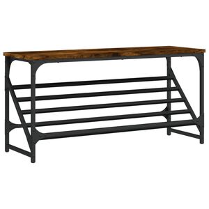 vidaXL apavu plaukts, ozolkoka krāsa, 90x30x45 cm, inženierijas koks