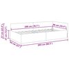 vidaXL Stūra gultas rāmis Gaiši pelēks 90 cm x 200 cm Samts