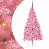 vidaXL Mākslīgais LED Ziemassvētku eglīte su 300 LED Rozā 180 cm PVC