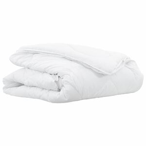 vidaXL 2-in-1 Segu 135 x 200 cm Ziema Poliesters Balts Elpojo&scaron;s