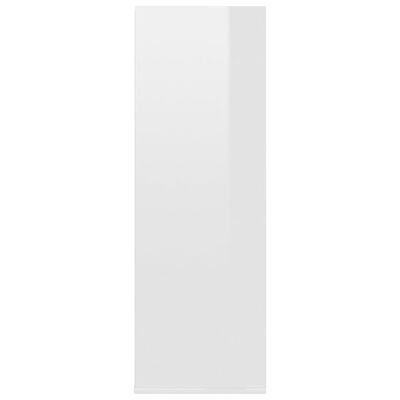 vidaXL apavu plaukts, spīdīgi balts, 54x34x100,5 cm, inženierijas koks