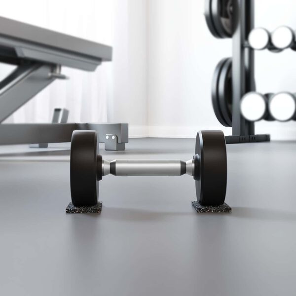 vidaXL Gumijas rullis Melna Gumija