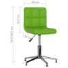 3087643 vidaXL Swivel Dining Chairs 4 pcs Green Faux Leather (334414&times;2)