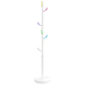 vidaXL mēteļu pakaramais, balts, 172 cm, pulverkrāsota dzelzs