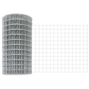 vidaXL Eiropas žogs Sudraba 0.4 x 10 m Karstās cinkotā dzelzs