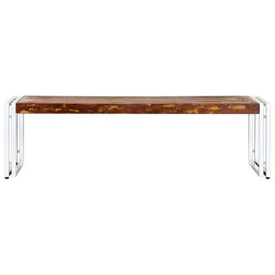vidaXL kafijas galdiņš, 120x60x35 cm, pārstrādāts masīvkoks