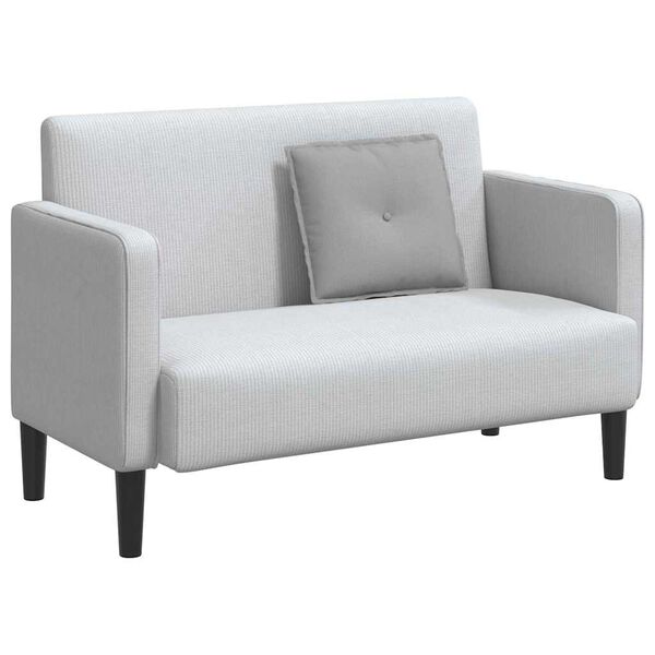 vidaXL Atpakaļ spilvens Mākoņu pelēka 50 x 19 x 45 cm audums