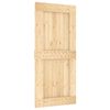 vidaXL Slīdo&scaron;ās durvis NARVIK Dabiska un melna 95 x 210 cm (213,5 cm)